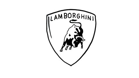 Lamborghini Bull Logo Drawing