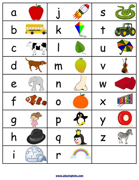 Printable Abc Alphabet Chart Pdf Thekidsworksheet