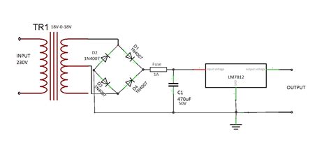 12v Power Supply Circuit Diagram With Led Wiring Diagram And Schematics