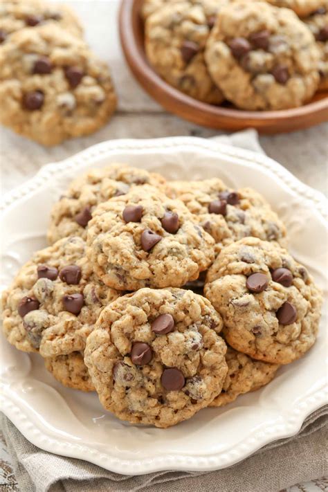 Soft And Chewy Oatmeal Chocolate Chip Cookies Live Well Bake Often