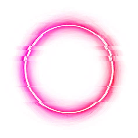 Pink Red Neon Border Light Circle Neon Neon Border Border Png