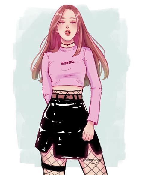 Fan Art Blackpik Blackpink Faciles Jisoo Blackpinkfanart Lalisa