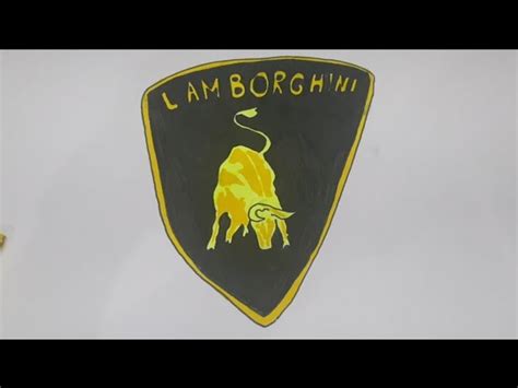 Lamborghini Bull Logo Drawing