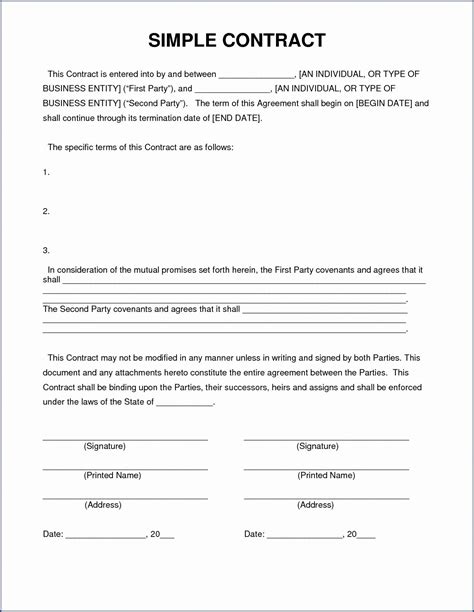 Free Printable Loan Contract Between Friends