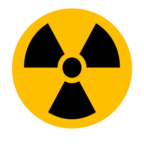 Radiación símbolo nuclear PNG