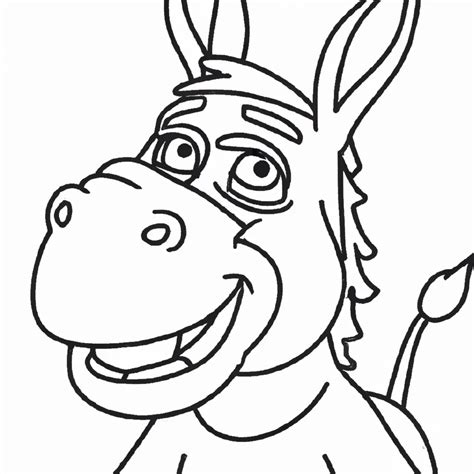 10 Desenhos Do Burro Do Shrek Sorrindo Para Imprimir E Colorir