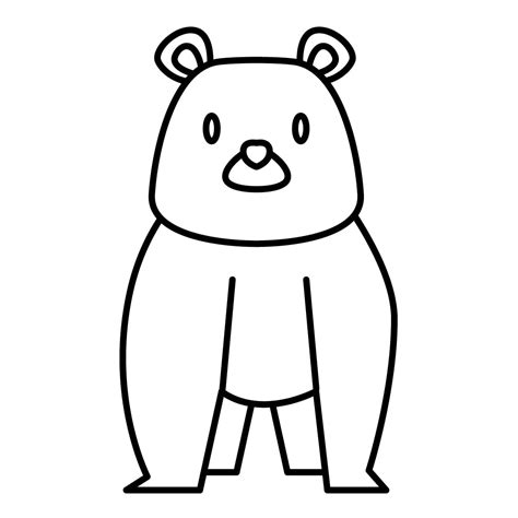 Dibujo De Oso Para Colorear E Imprimir Dibujos Y Colores