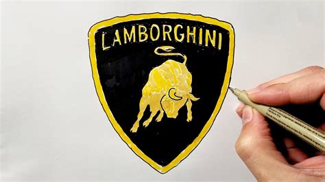 How To Draw The Lamborghini Logo Youtube