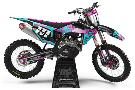 Husqvarna Miami Nights Semi Custom Motocross Graphics Bikegraphix