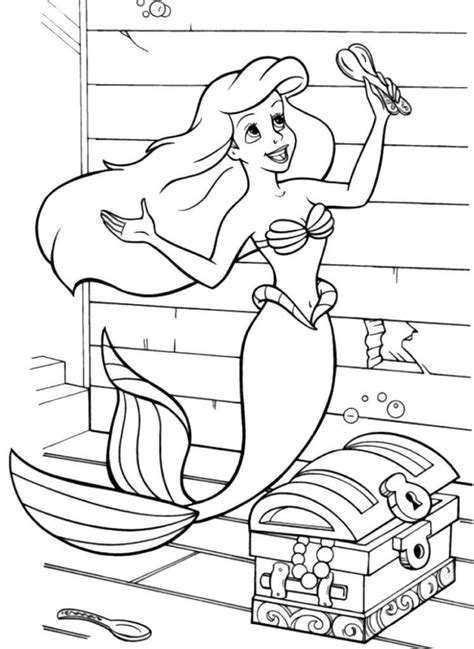 Ariel The Mermaid Coloring Pages Artofit