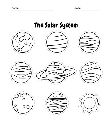 9 Best Images Of Printable Planet Cut Outs Planets Solar System Cut