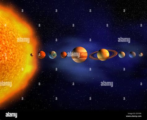 Solar System Diagram Hi Res Stock Photography And Images Alamy