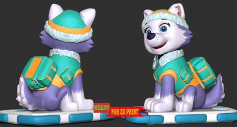 Everest Paw Patrol 3d Model By Bon Bon Art