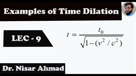 Examples Of Time Dilation Time Dilation Special Theory Of Relativity