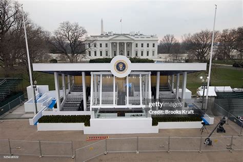 The Inaugural Parade Reviewing Stand Where President Barack Obama