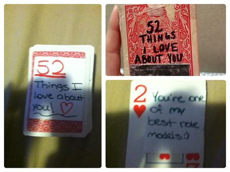 Made The 52 Things I Love About You Card Deck With What I Had For My