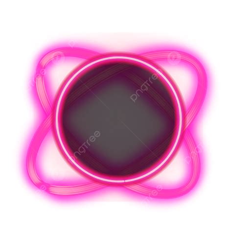 Neon Pink Circle Png Image Circle Border Light Pink Neon Frame Png