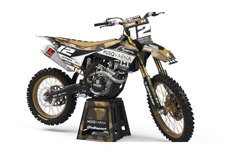 Custom Dirt Bike Graphics Kit Husqvarna Kamo Custom Graphics Mx