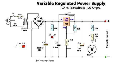 How To Build 12 30v15a Variable Regulated Power Supply Circuit