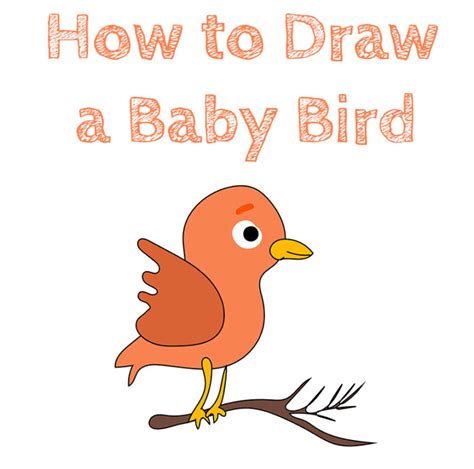 How To Draw A Baby Bird How To Draw Easy