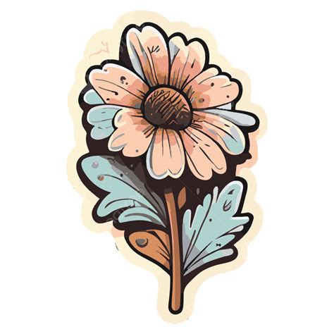 Vintage Aesthetic Flower Sticker Flower Clipart Aesthetic Clipart