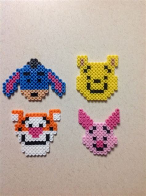 Winnie The Pooh Eeyore Tigger And Piglet Perler Bead Disney