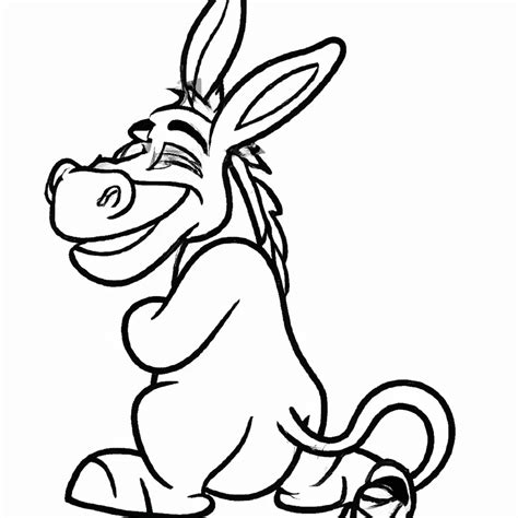 10 Desenhos Do Burro Do Shrek Sorrindo Para Imprimir E Colorir