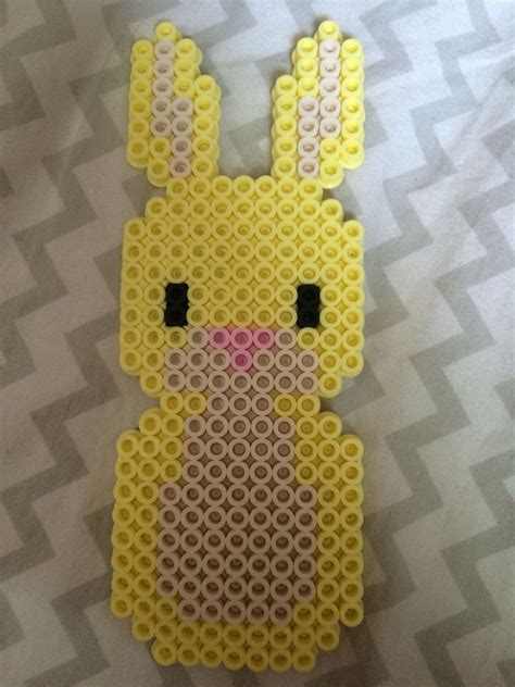 Rabbit From Winnie The Pooh Perler Bead Diy Perler Bead Crafts Diy