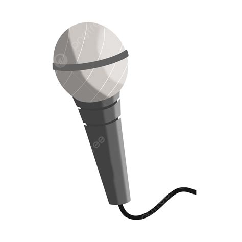 Wire Png Picture Gray Wired Microphone Clip Art Microphone Clipart