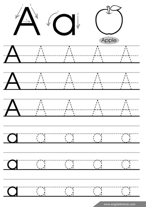 Trace The Letter A Worksheet