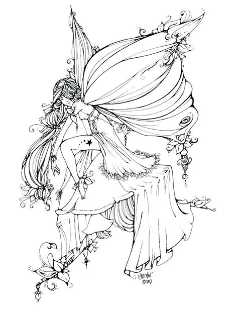 Fairy Coloring Pages For Adults At Free Printable