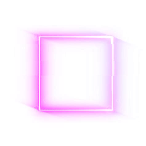 Pink Neon Border Frosted Glass Square Light Neon Neon Border Border