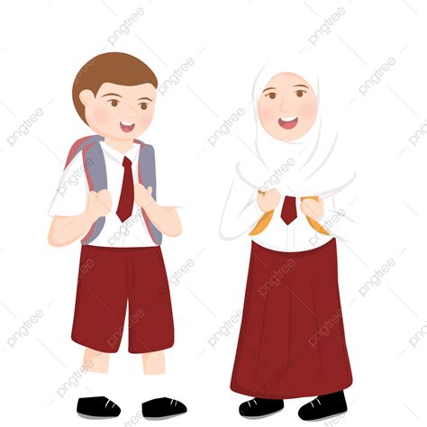 Murid Sekolah Indonésia Png Educação Escola Aluna Imagem Png E Psd