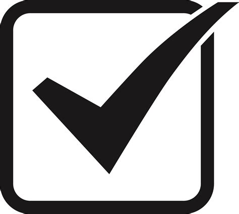 Png Tick Image Checkbox Icon Black Check Free Download