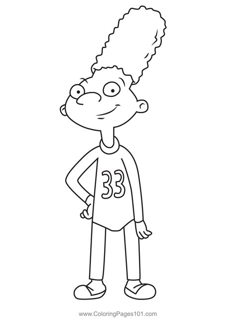 Gerald Martin Johanssen Hey Arnold Coloring Page For Kids Free Hey