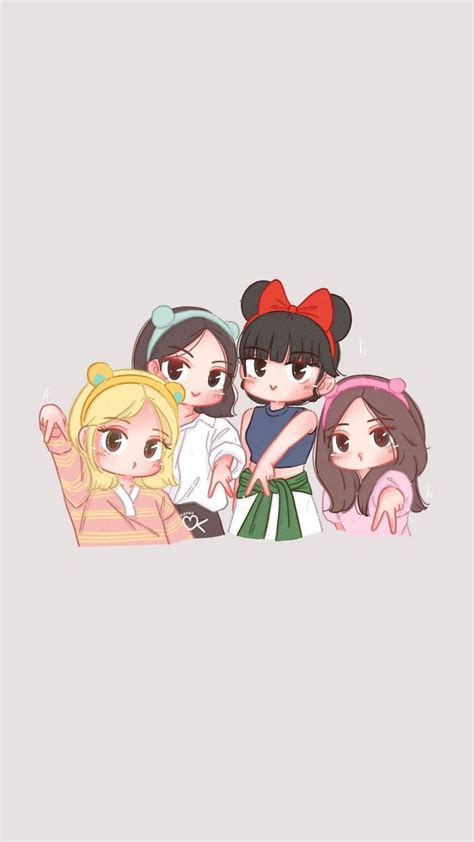 100 Blackpink Cartoon Wallpapers Wallpapers