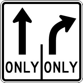 Left Turn Only Sign