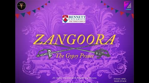 Zangoora The Gypsy Prince Ansh Theatre Society Bennett University