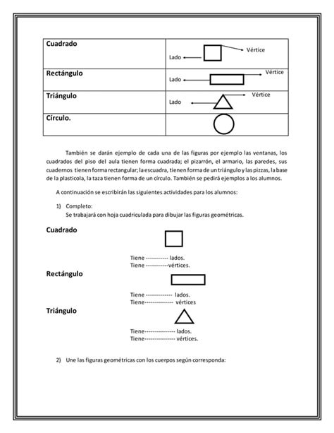 Secuencia didáctica matemática geometría PDF