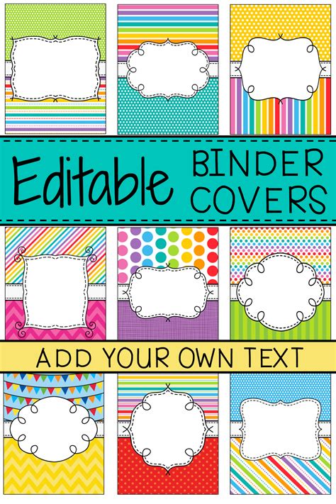 Binder Cover Printables