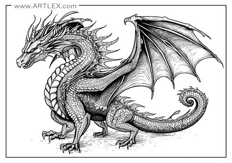 Dragon Coloring Pictures Printable