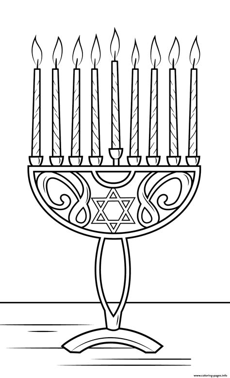 Hanukkah Printable Coloring Pages