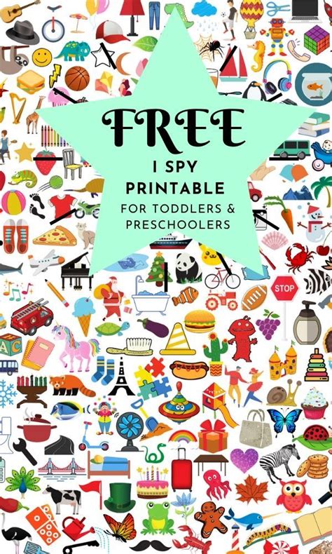 I Spy Free Printables