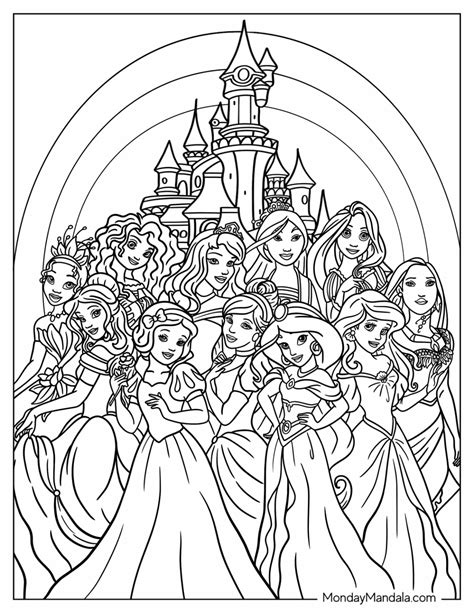 Princesses Coloring Pages Printable