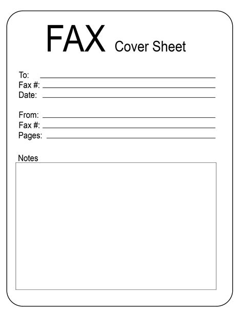 Printable Fax Cover Sheets