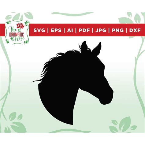 Horse Head Svg Horse Svg Stallion Svg Horse Lover Vector Inspire