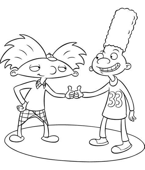 Hey Arnold Coloring Pages Coloring Home