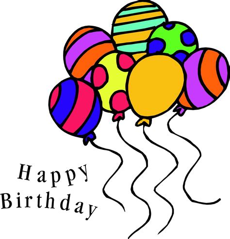 Free Birthday Balloons Cliparts Download Free Birthday Balloons