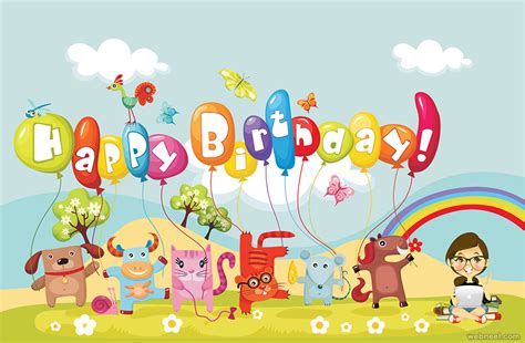 50 Beautiful Happy Birthday Greetings Card Design Examples