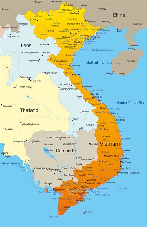 Printable Map Of Vietnam